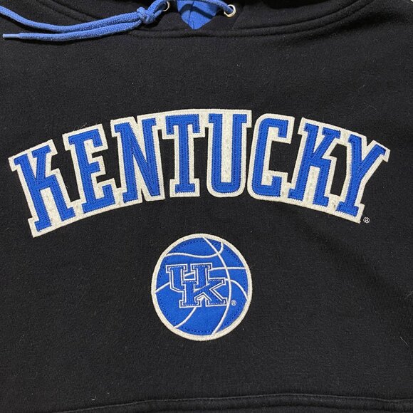 VTG Team Apperal Kentucky Hoodie Sweatshirt Stitched M Medium Black Blue - Picture 4 of 8
